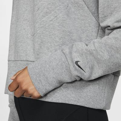 Nike Womens Dri-FIT Training Crew - Carbon Heather/Black - main image