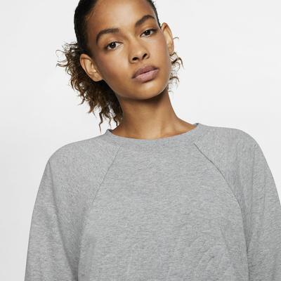Nike Womens Dri-FIT Training Crew - Carbon Heather/Black - main image