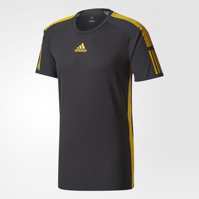 Adidas Mens Barricade Tee - Black/Yellow - main image