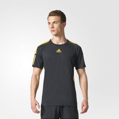 Adidas Mens Barricade Tee - Black/Yellow - main image