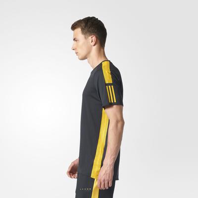 Adidas Mens Barricade Tee - Black/Yellow - main image