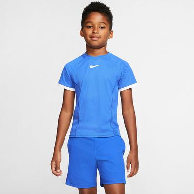 Nike Boys Dri-FIT Short Sleeved Top - Game Royal/White - main image