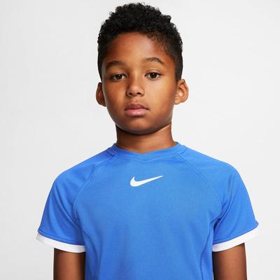 Nike Boys Dri-FIT Short Sleeved Top - Game Royal/White