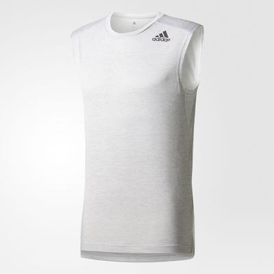 Adidas Mens FreeLift Gradient Sleeveless Tee - White/Grey - main image