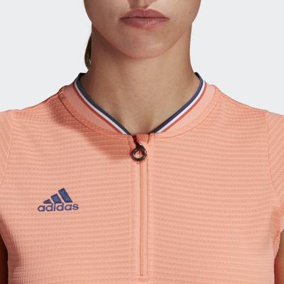 Adidas Womens Roland Garros Ball Girl Top - Chalk Coral