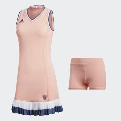 Adidas Womens Roland Garros Dress - Chalk Coral - main image