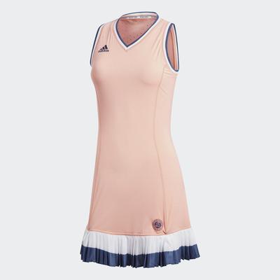 Adidas Womens Roland Garros Dress - Chalk Coral - main image