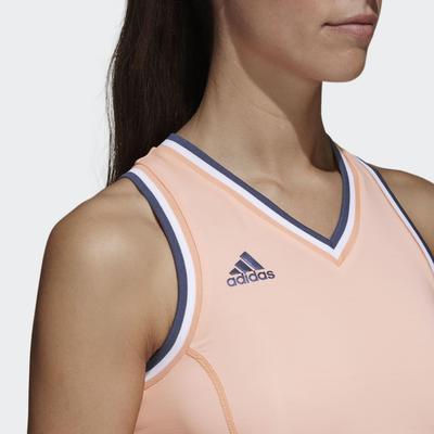 Adidas Womens Roland Garros Dress - Chalk Coral - main image