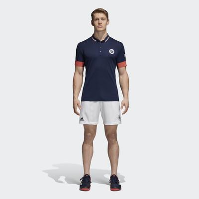 Adidas Mens Roland Garros Shorts - White - main image