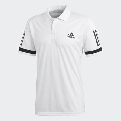 Adidas Mens 3-Stripes Club Polo - White - main image