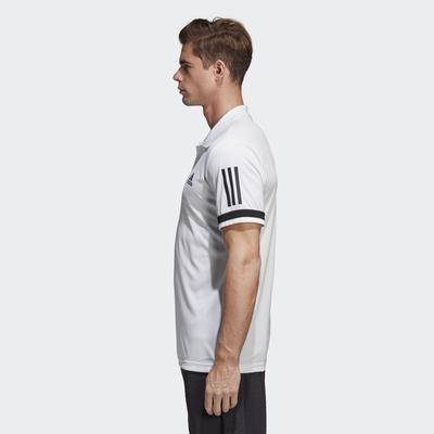 Adidas Mens 3-Stripes Club Polo - White - main image