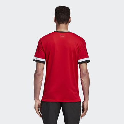 Adidas Mens 3-Stripes Club Tee - Scarlet Red - main image