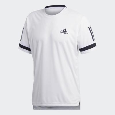 Adidas Mens 3-Stripes Club Tee - White - main image