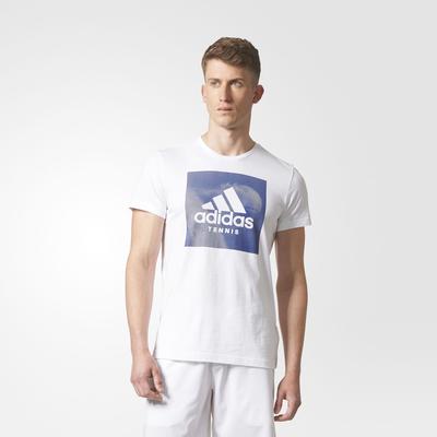 Adidas Mens Tennis Graphic Tee - White - main image
