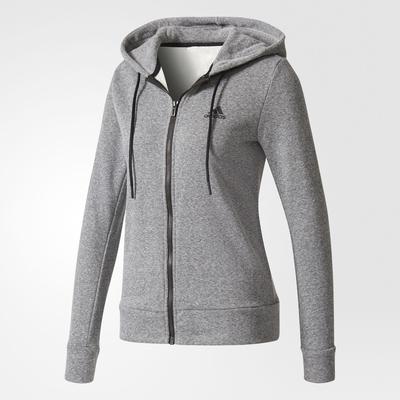 Adidas Womens Sport ID Hoodie - Grey/Black