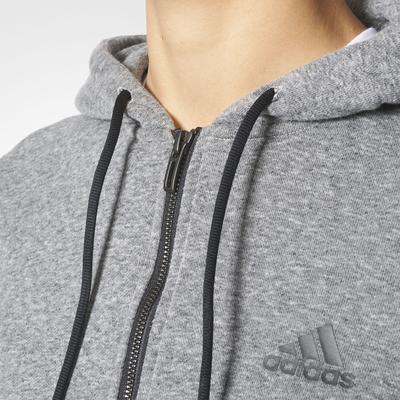 Adidas Womens Sport ID Hoodie - Grey/Black - main image