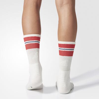 Adidas New York ID Crew Socks (1 Pair) - Chalk White/Scarlet Red - main image