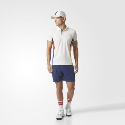 Adidas Mens New York Colourblock Polo - Chalk White/Multi-Colour - main image