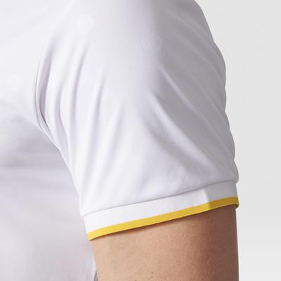Adidas Mens London Polo - White/Yellow - main image