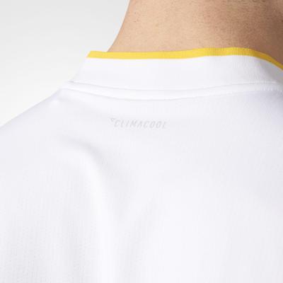 Adidas Mens London Polo - White/Yellow - main image