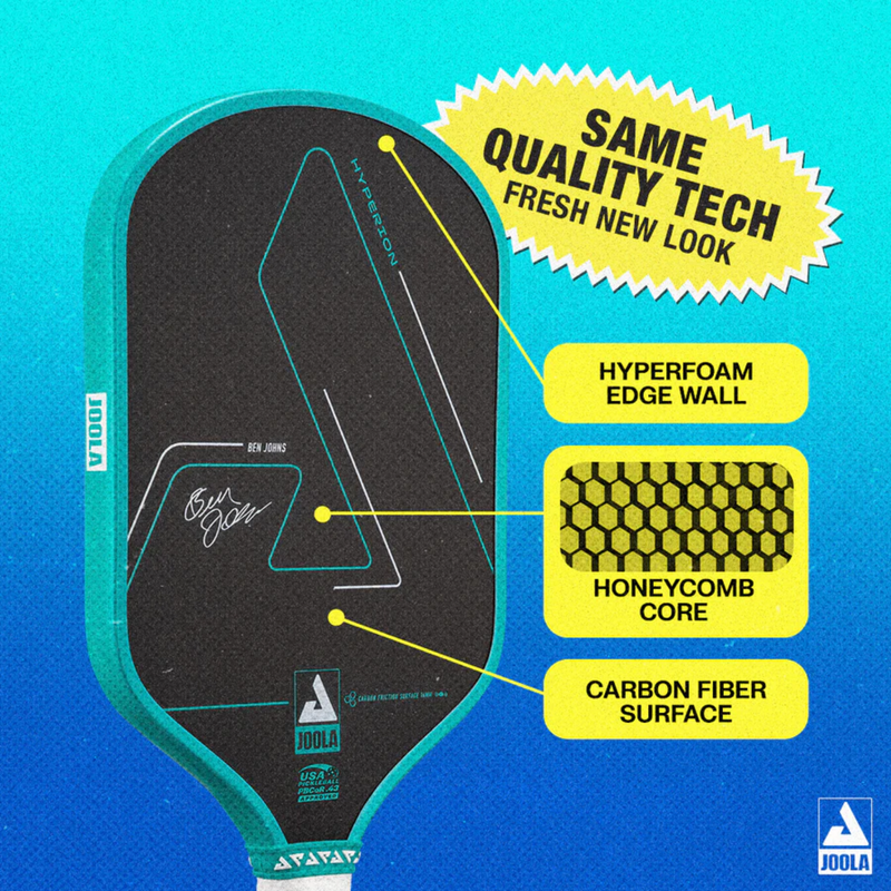 JOOLA BenJohns Hyperion CFS 16 mm Pickleball Paddle- Crisp Blue - main image