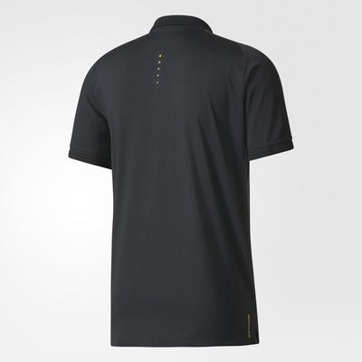 Adidas Mens Barricade Polo - Black/Yellow - main image