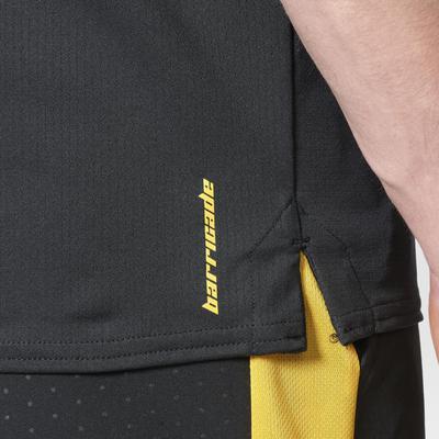 Adidas Mens Barricade Polo - Black/Yellow - main image