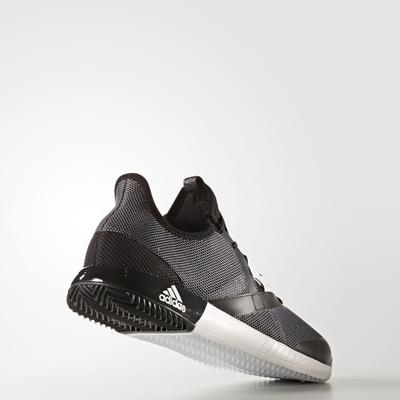 Adidas Mens Adizero Defiant Bounce Tennis Shoes - Black/Grey - main image