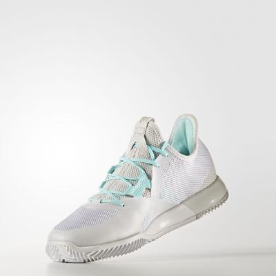 Adidas Womens Adizero Defiant Bounce Tennis Shoes - White - main image