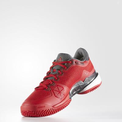 Adidas Mens Barricade Boost Tennis Shoes - Scarlet Red - main image