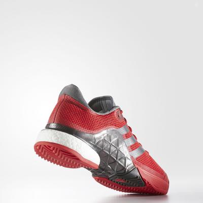 Adidas Mens Barricade Boost Tennis Shoes - Scarlet Red - main image