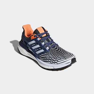 Adidas Womens Energy Boost Running Shoes - Blue/Orange - main image