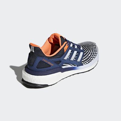 Adidas Womens Energy Boost Running Shoes - Blue/Orange - main image