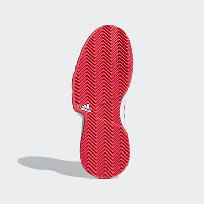 Adidas Kids CourtJam Tennis Shoes - Shock Red/Cloud White/Matte Silver - main image