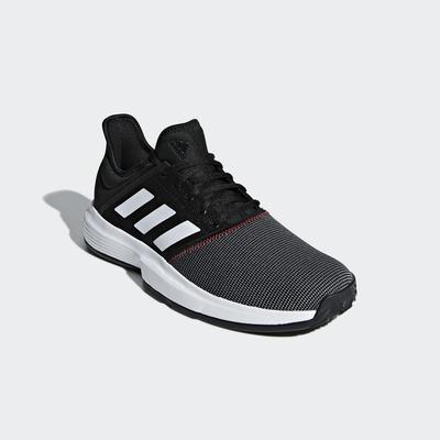 Adidas Mens GameCourt Tennis Shoes - Black - main image