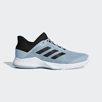 Adidas Mens Adizero Club Tennis Shoes - Ash Grey/Core Black - main image