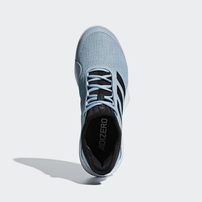 Adidas Mens Adizero Club Tennis Shoes - Ash Grey/Core Black - main image