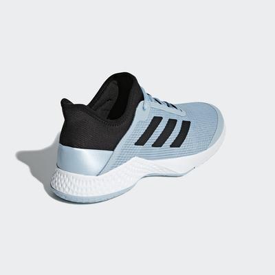 Adidas Mens Adizero Club Tennis Shoes - Ash Grey/Core Black - main image