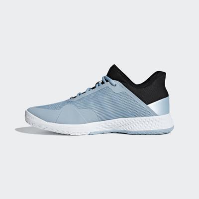 Adidas Mens Adizero Club Tennis Shoes - Ash Grey/Core Black - main image