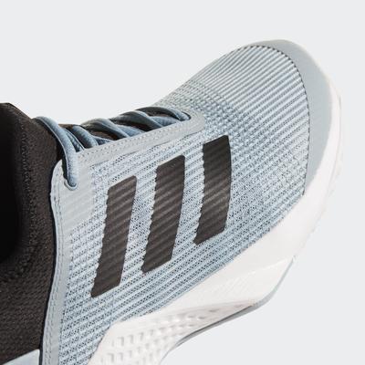 Adidas Mens Adizero Club Tennis Shoes - Ash Grey/Core Black - main image