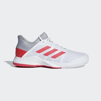 Adidas Mens Adizero Club Tennis Shoes - Shock Red/Cloud White - main image
