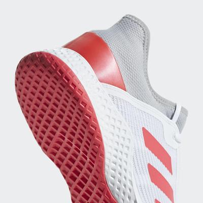 Adidas Mens Adizero Club Tennis Shoes - Shock Red/Cloud White - main image