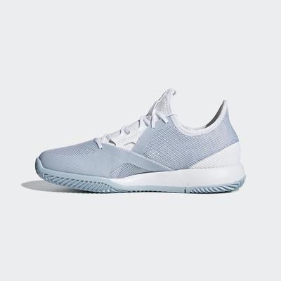 Adidas Womens Adizero Defiant Bounce Tennis Shoes - Beige/Ash Grey/White
