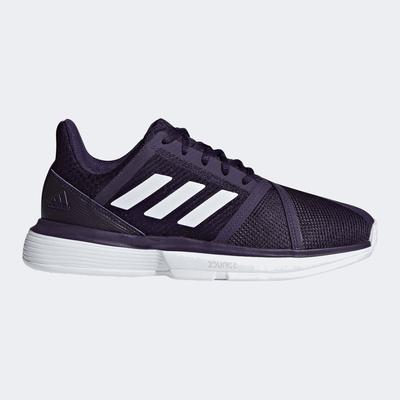 Adidas Womens CourtJam Bounce Tennis Shoes - Purple/White - main image