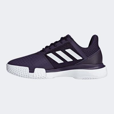 Adidas Womens CourtJam Bounce Tennis Shoes - Purple/White - main image