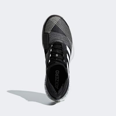 Adidas Mens Adizero Ubersonic 3.0 Clay Tennis Shoes - Black/White - main image