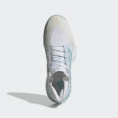 Adidas Mens Adizero Ubersonic 3 Parley Tennis Shoes - White/Blue Spirit - main image