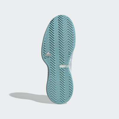 Adidas Mens Adizero Ubersonic 3 Parley Tennis Shoes - White/Blue Spirit - main image
