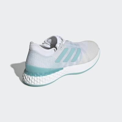 Adidas Mens Adizero Ubersonic 3 Parley Tennis Shoes - White/Blue Spirit - main image