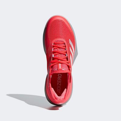 Adidas Womens Adizero Ubersonic 3 Tennis Shoes - Red/White - main image